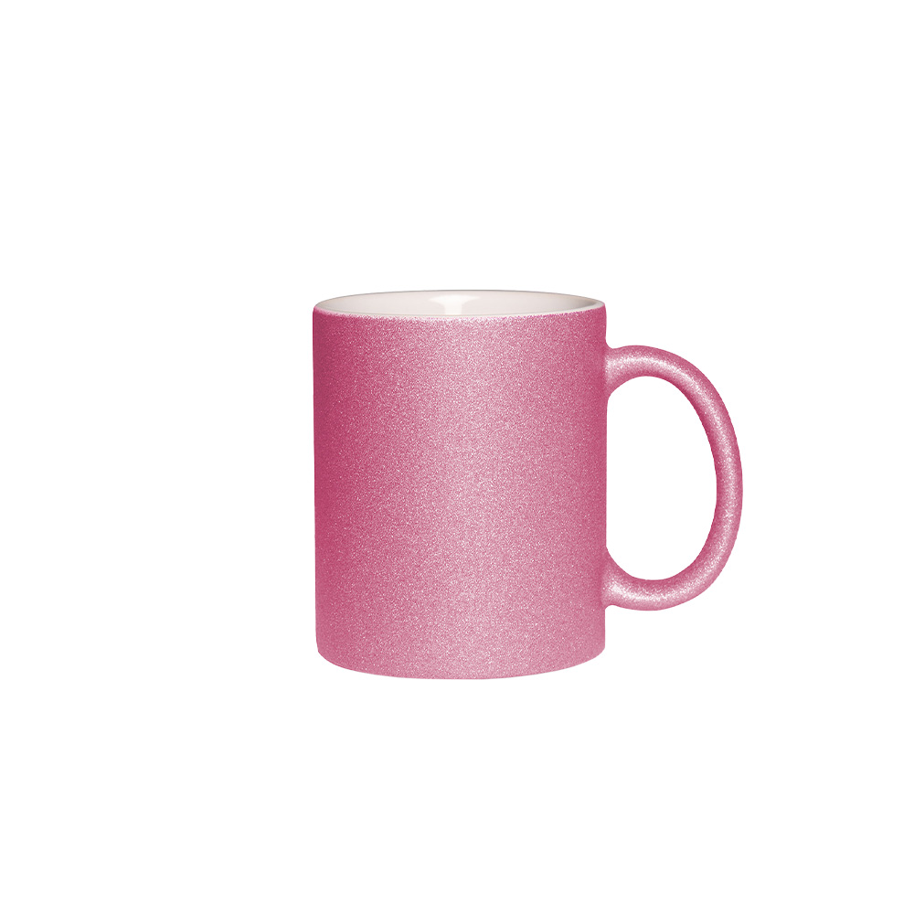 Glitzertasse mit Glitzerpartikeln